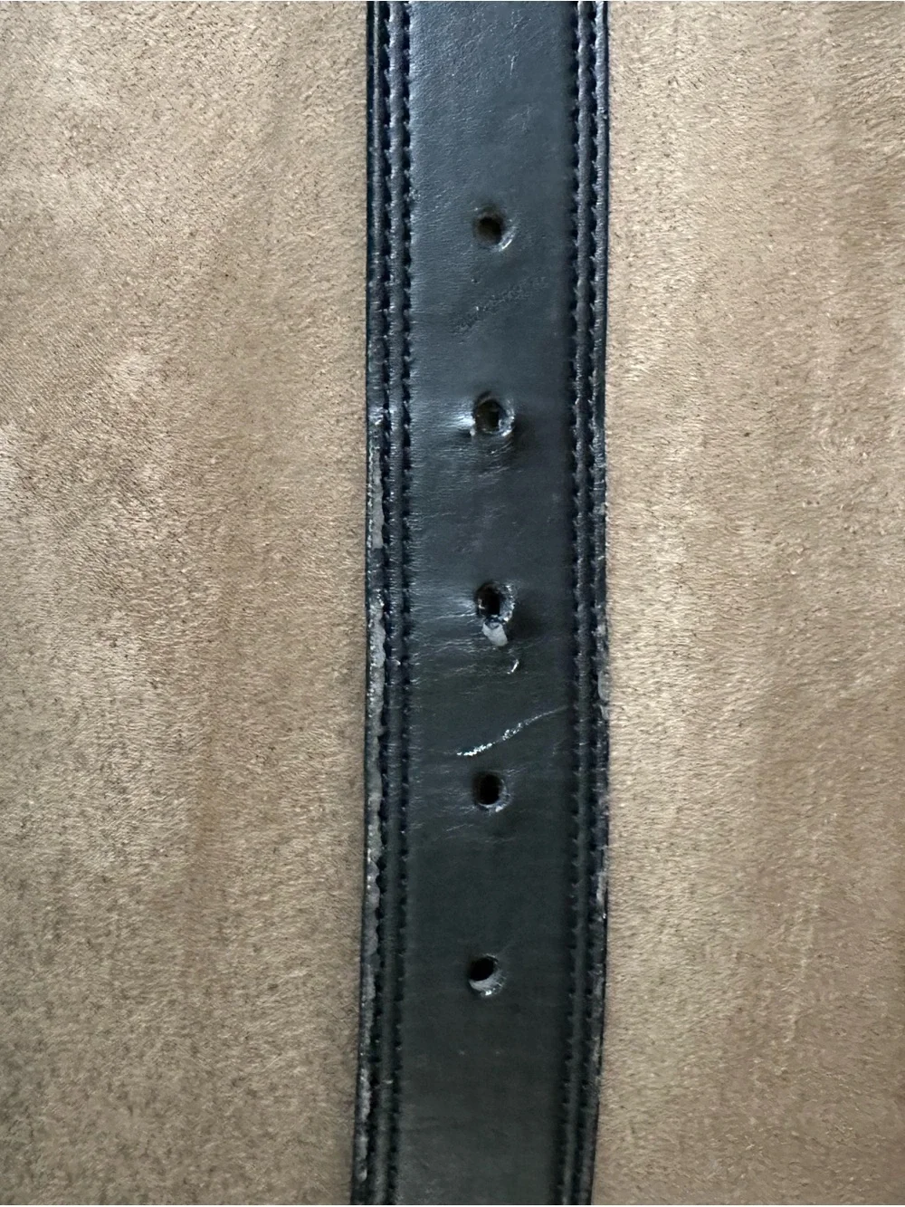 Dickies Black Belt with Silver Metal Buckle—Size 42/105